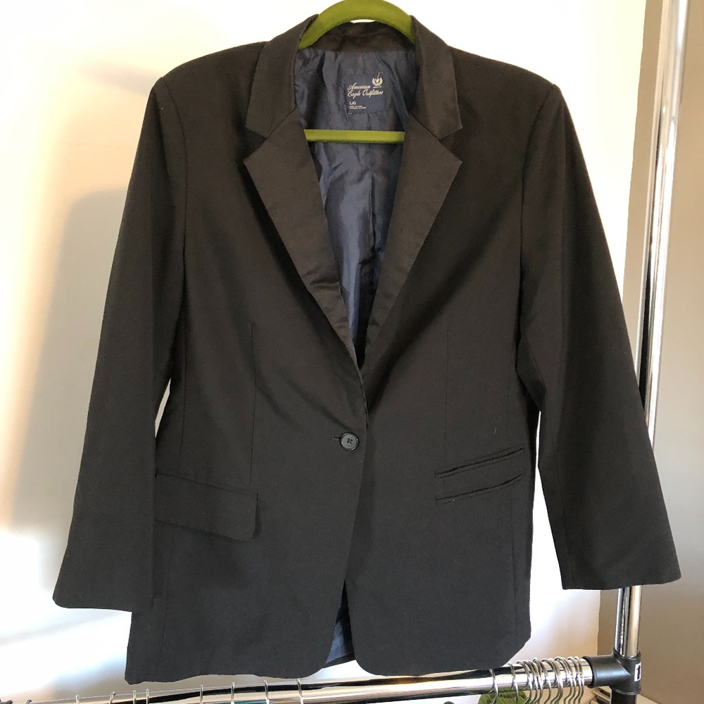 American Eagle Black Professional Blazer- Size L